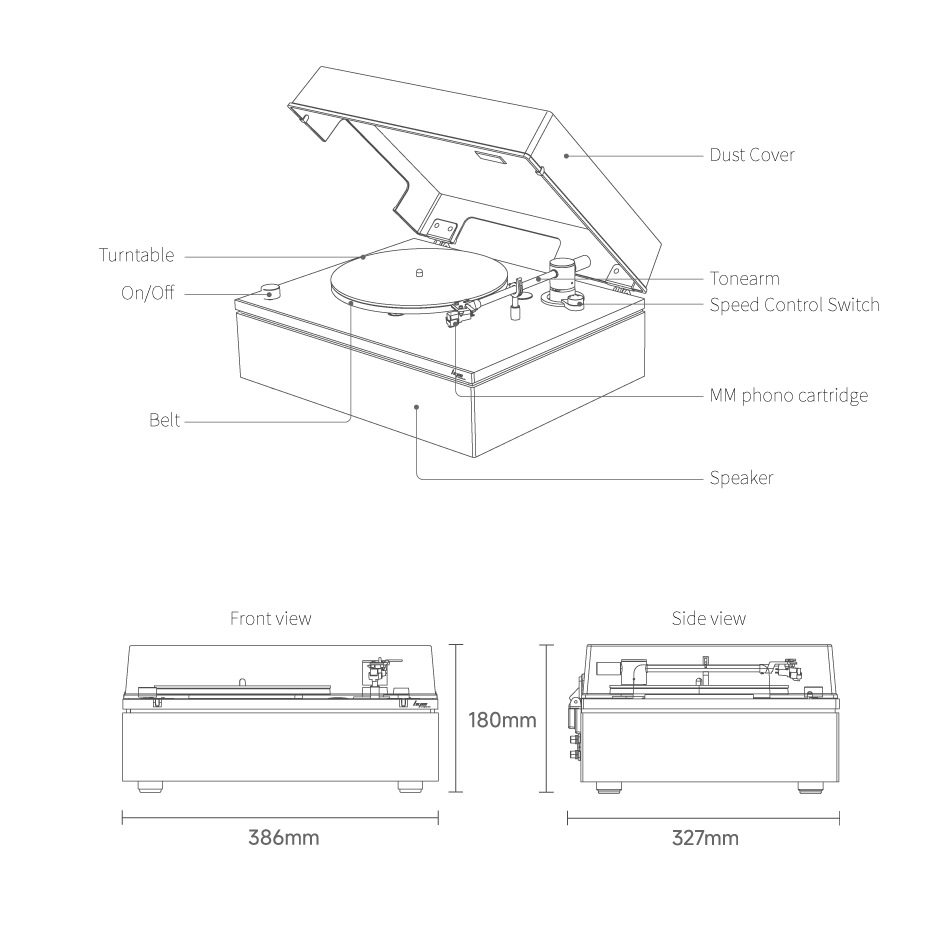HYM Lumi-S turntable