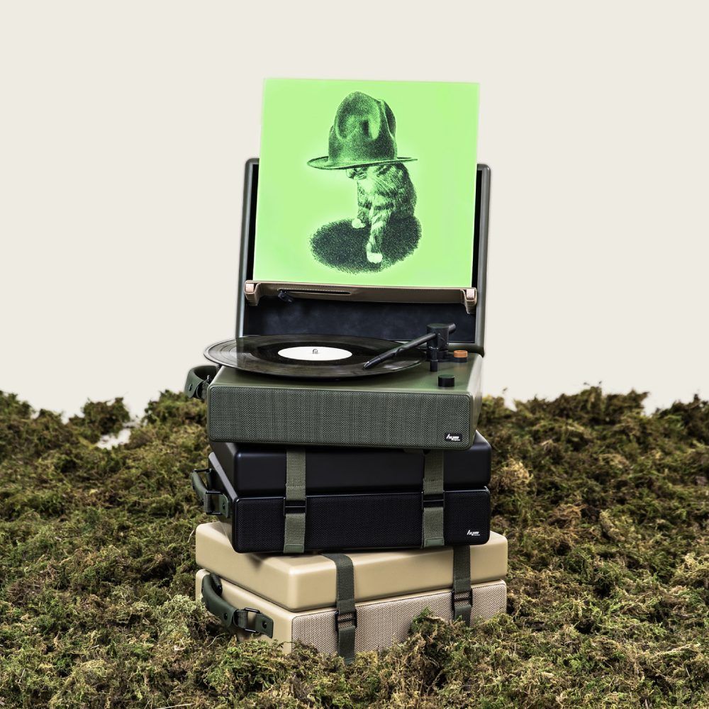 HYM toGO turntable | Moss Green