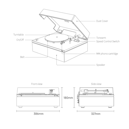 HYM Lumi-S turntable | The Rotating Pavilion
