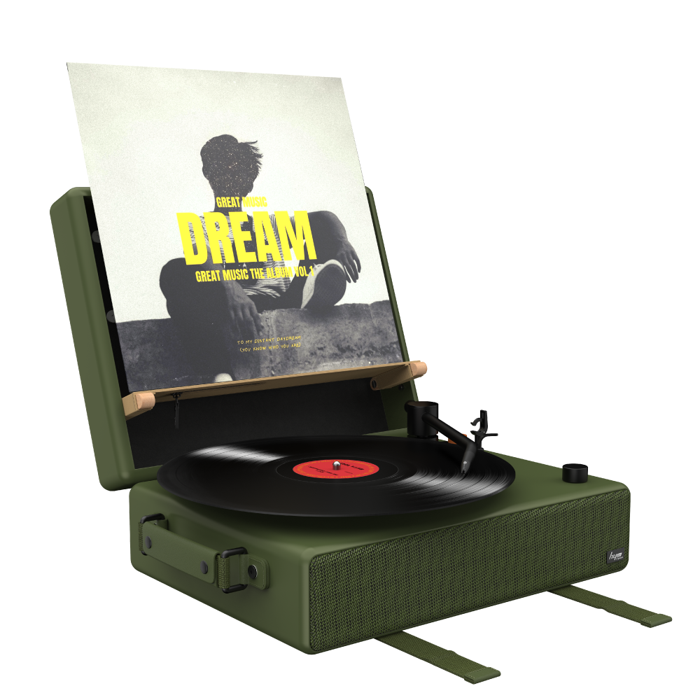 HYM toGO turntable | Moss Green